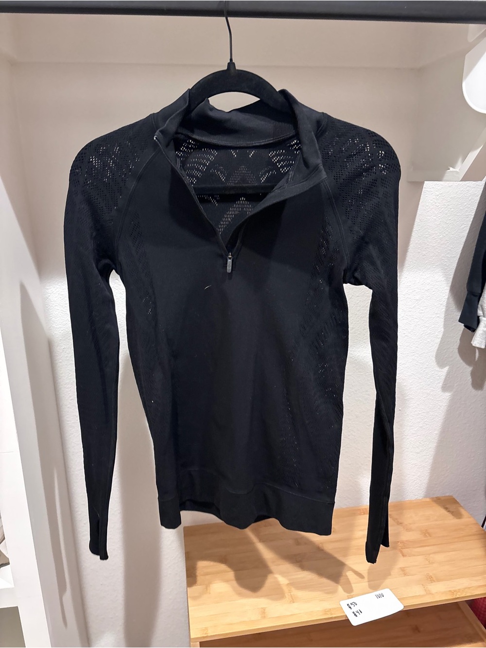 lululemon athletica Black Long-Sleeve Half-Zip Pullover